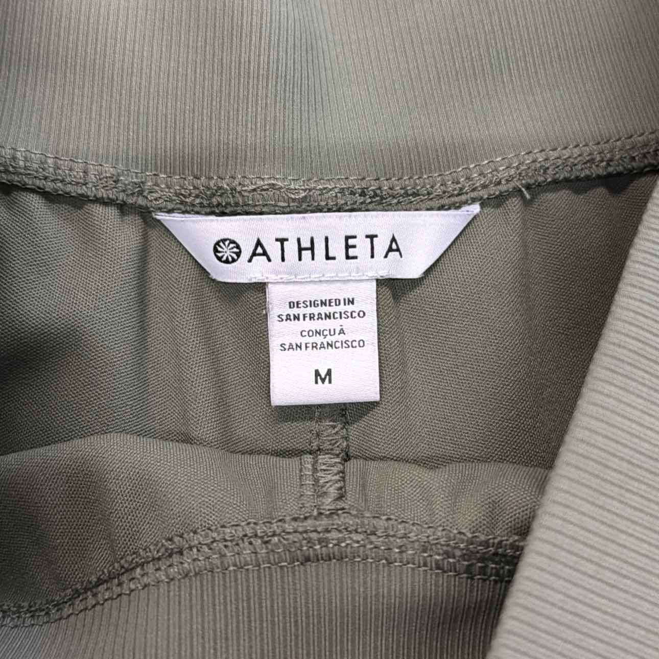 Athleta Size M Green Athletic Pants