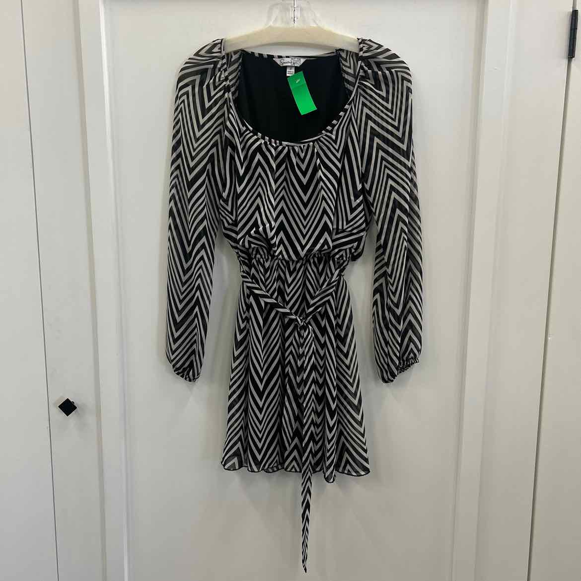 Speechless Size S Black/White Sheer Preloved Dress