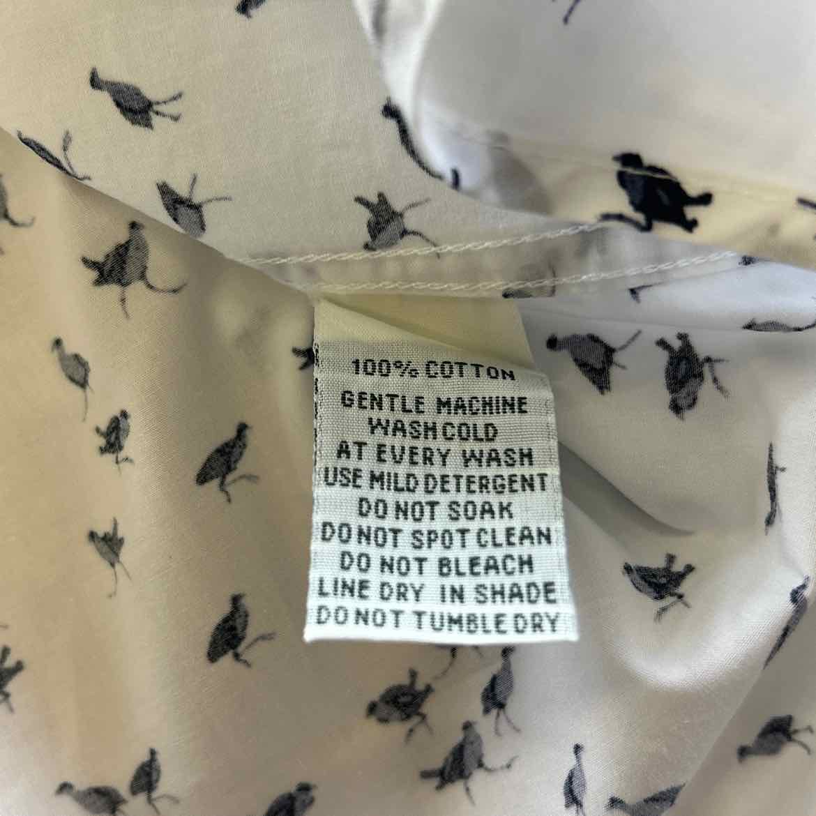Rodd & Gunn Size M White Blue Preloved Button Down LS