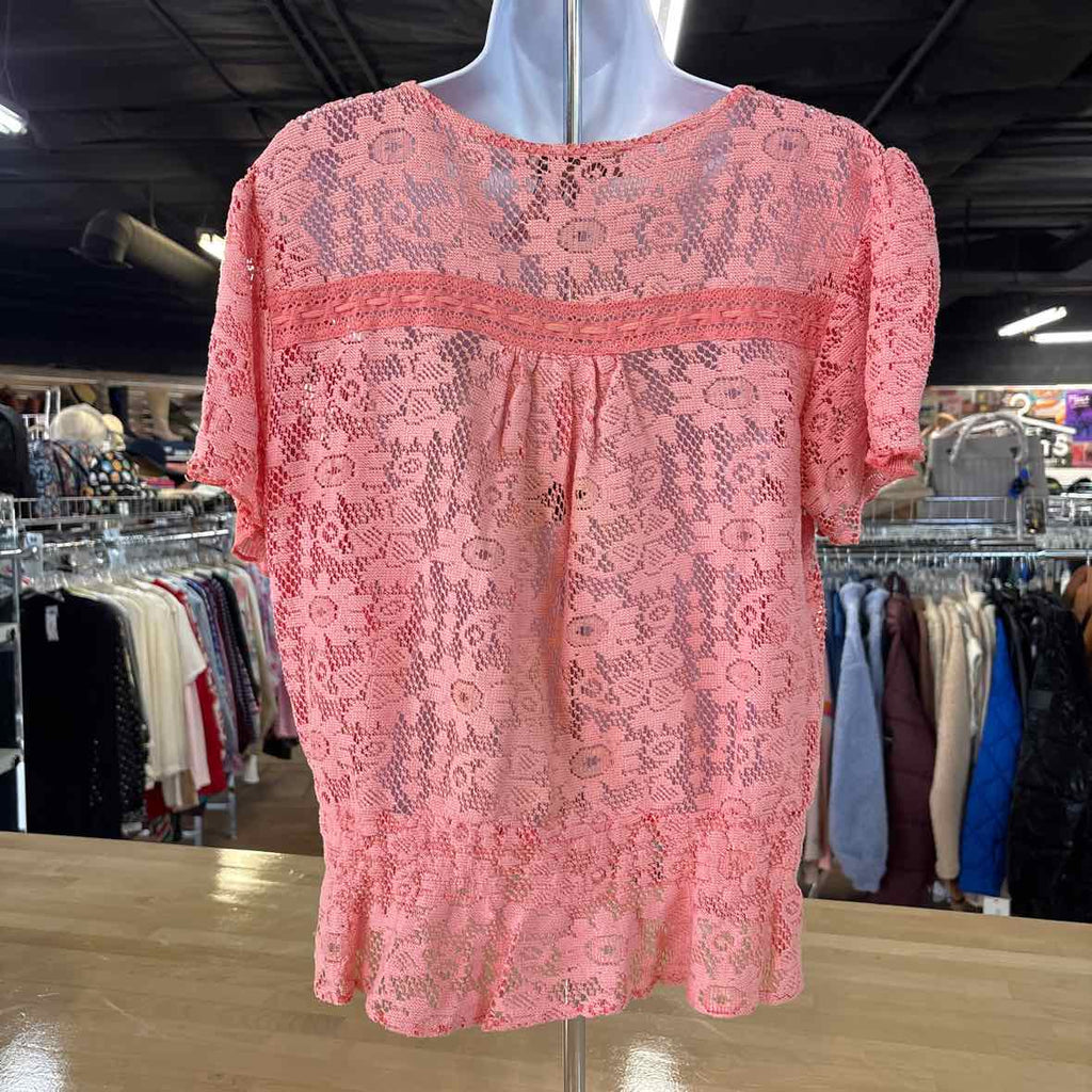 Nine West Size L Pink Preloved Blouse SS