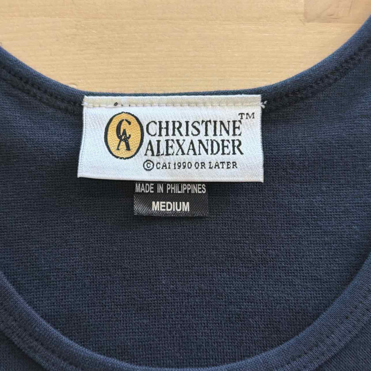 Christine Alexander Size M Black New Tank