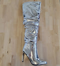 INC Silver Boots Sz 5.5
