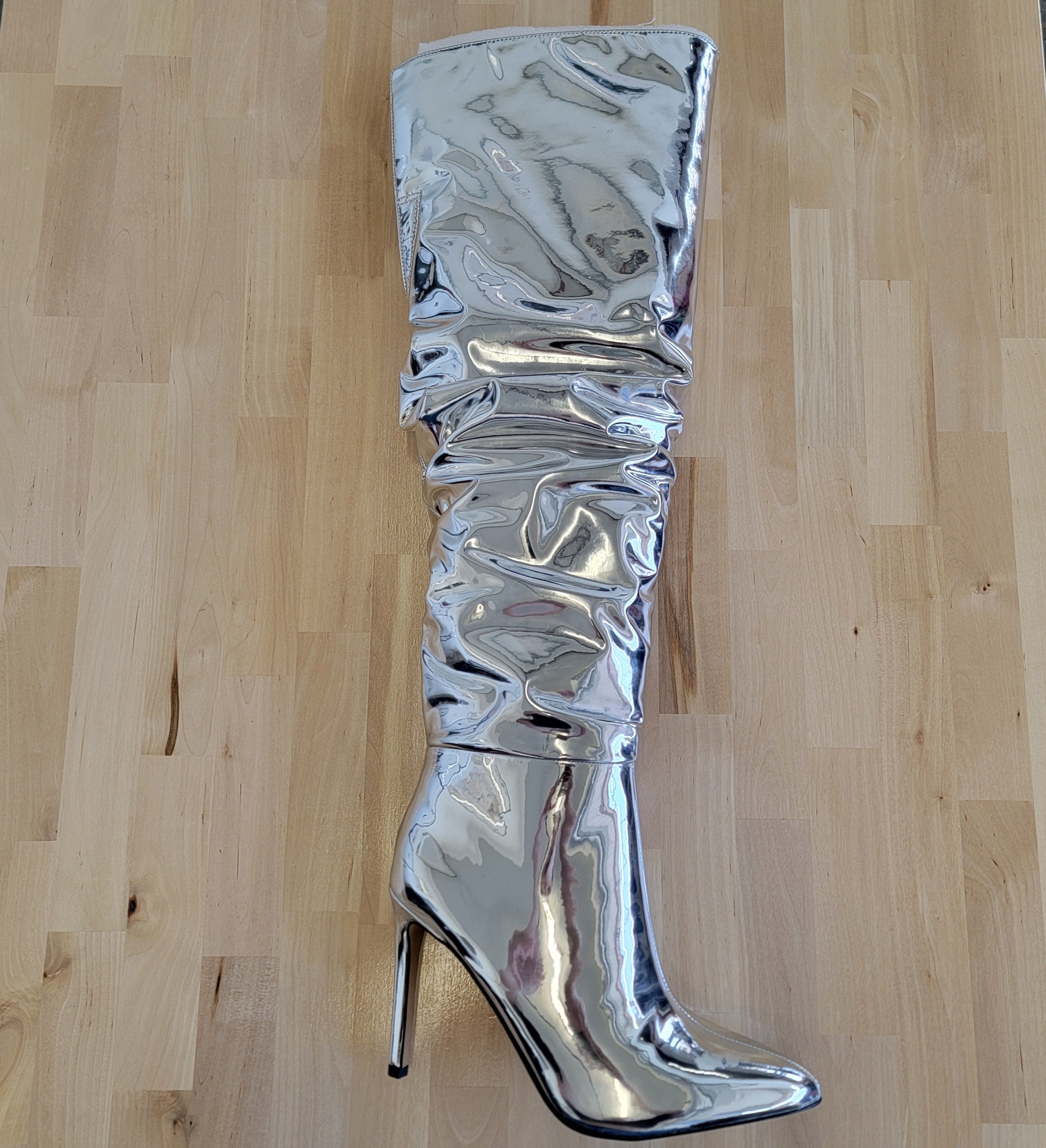INC Silver Boots Sz 6.5