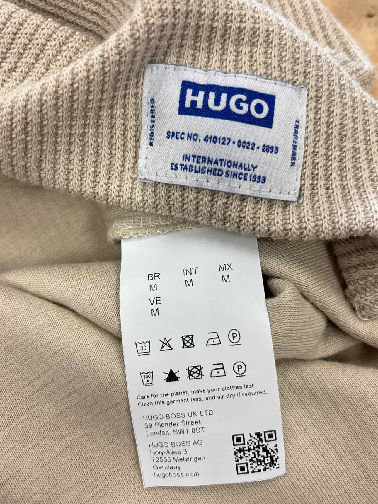 HUGO Size M Men's Waffle-structure T-shirt