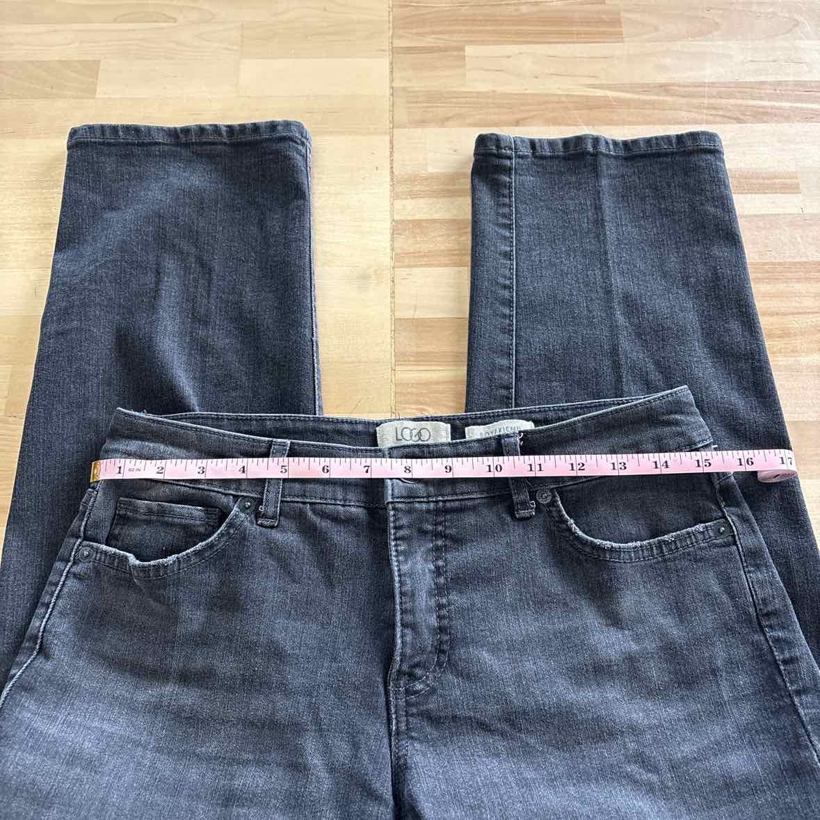 LOGO Size 6P Black Jeans