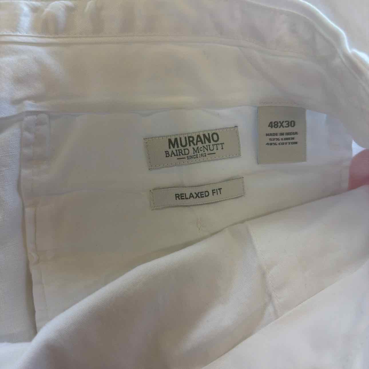 Murano Size 48x30 White MENS Pants
