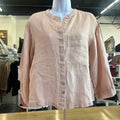 dolma Size M Pink Linen Preloved Button Down LS
