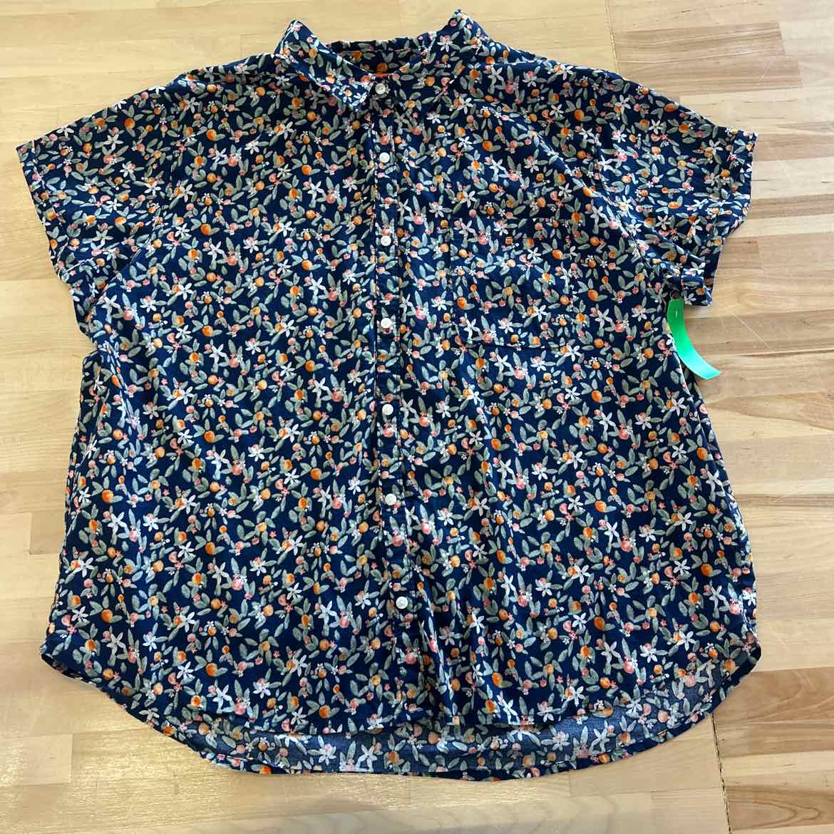 St John's Bay Size XXL Blue Preloved MENS Button Down Shirt