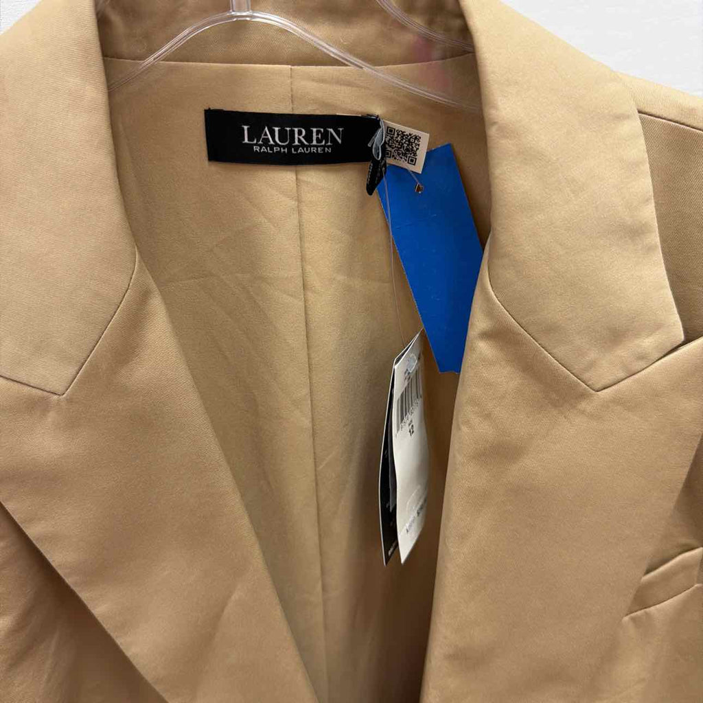 Ralph Lauren Size 12 Tan New Blazer