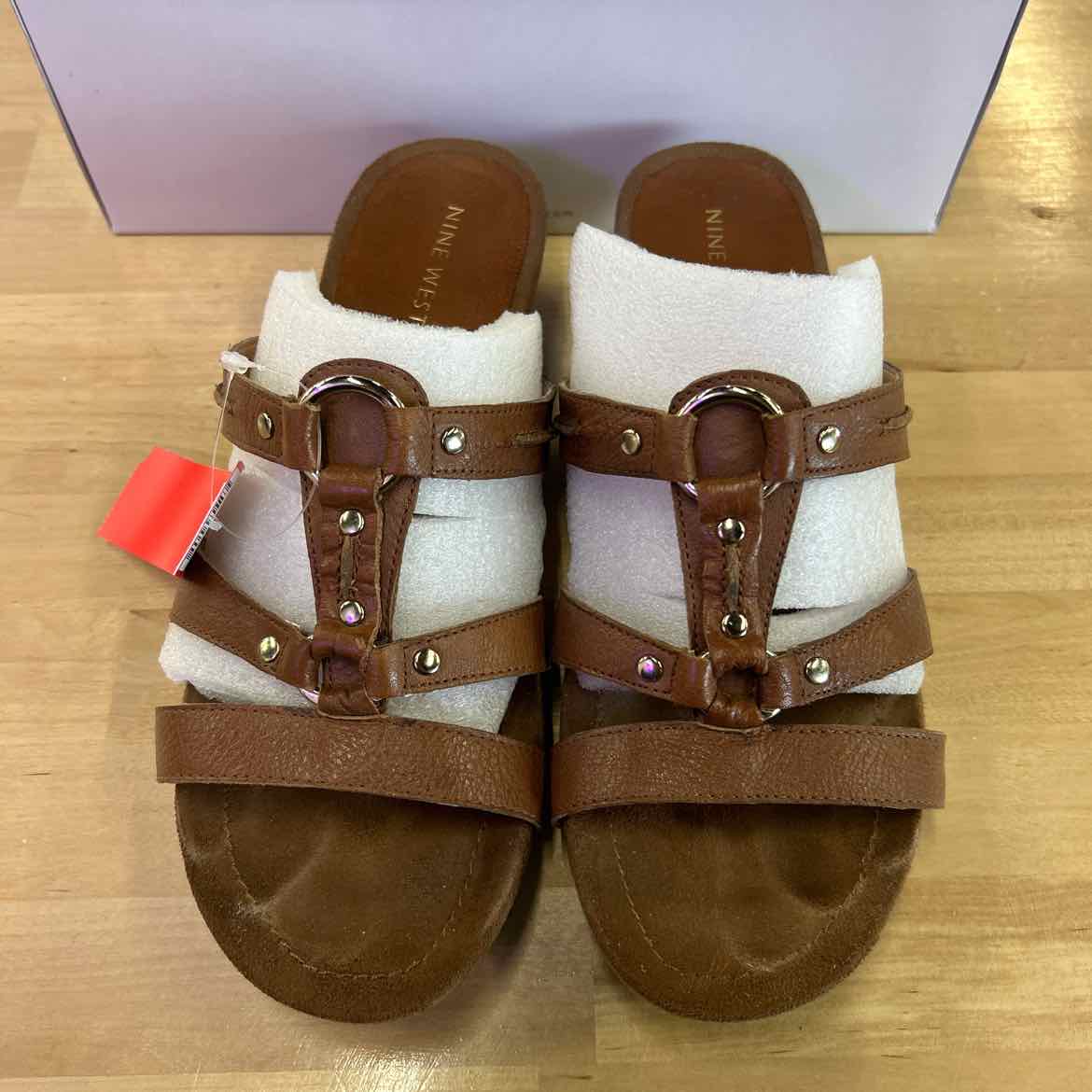 Nine West Size 7 Brown Used Sandals