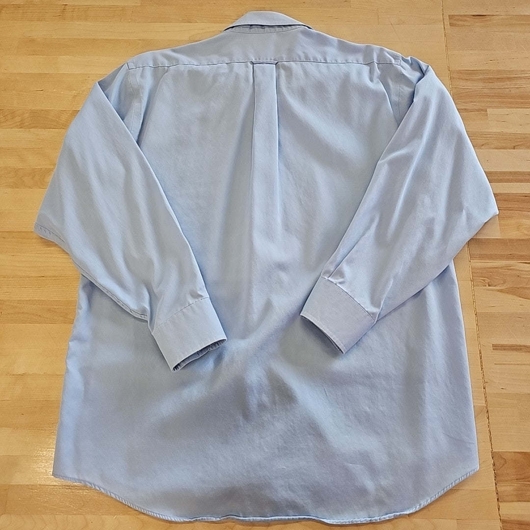 Izod Size L Blue MENS Button Down Shirt