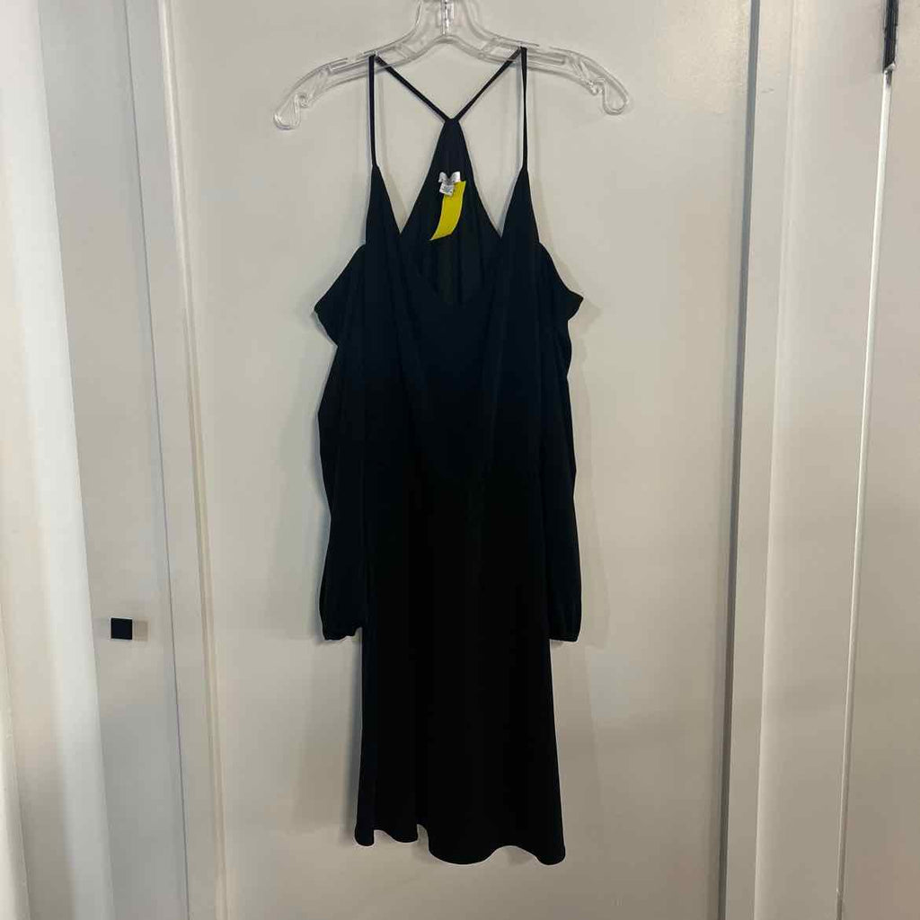 Halston Size L Black Preloved Dress