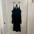 Halston Size L Black Preloved Dress