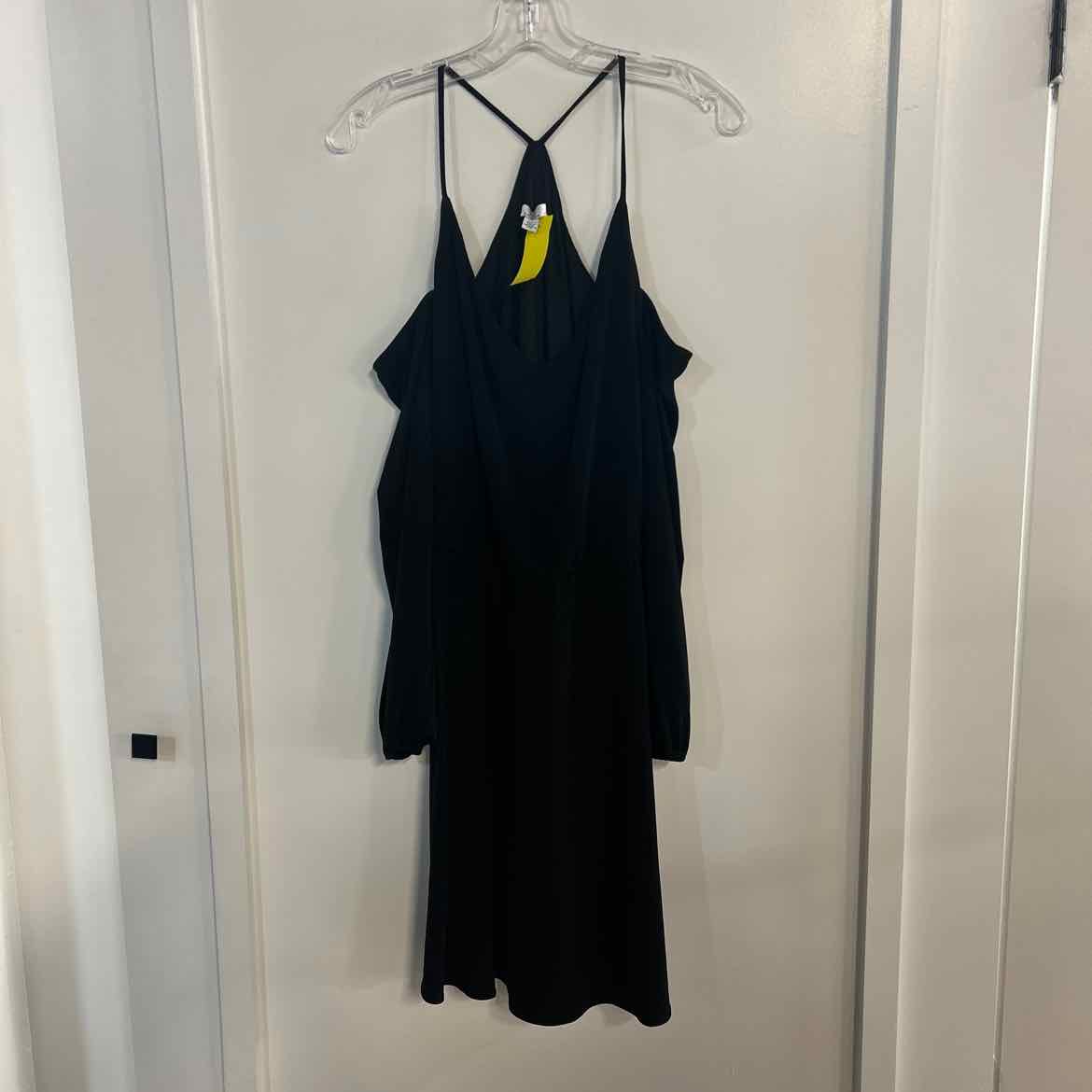 Halston Size L Black Preloved Dress