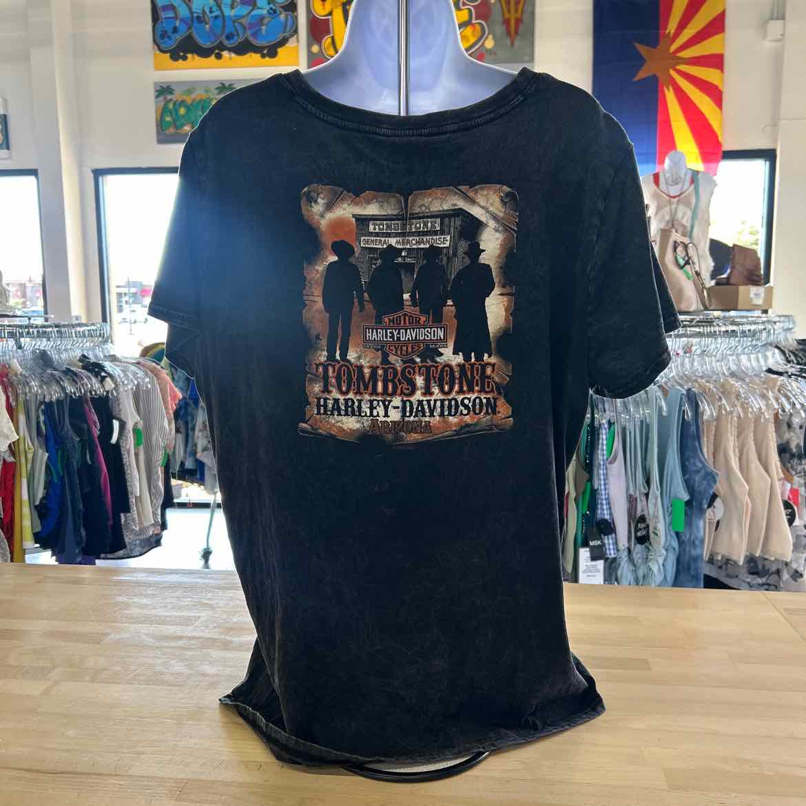 Harley Davidson Size 2X Black Preloved T-Shirt SS