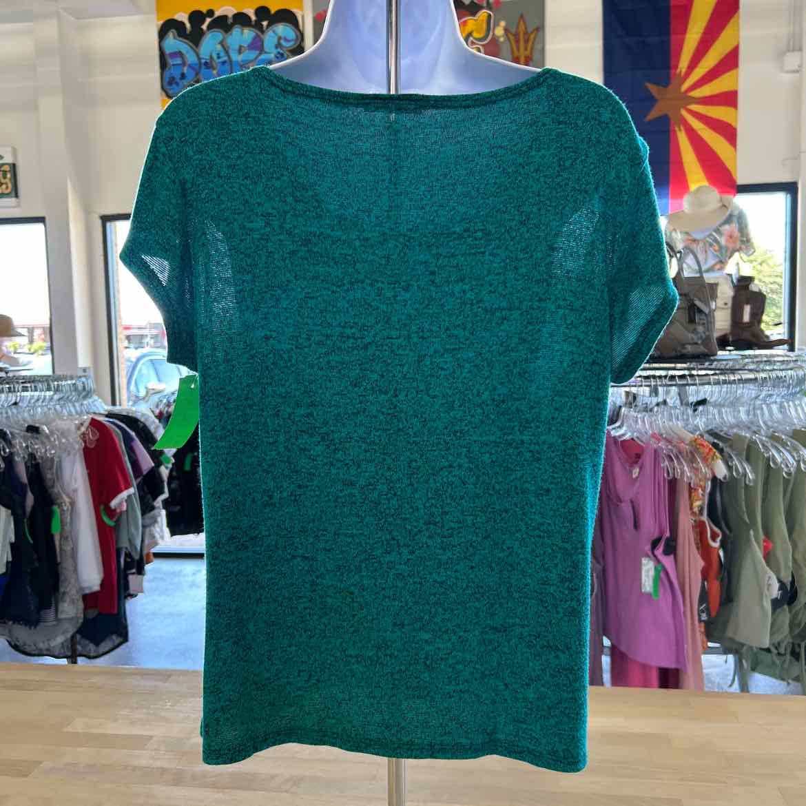 Bleeker&Mcdougal Size M Blue Preloved Blouse SS