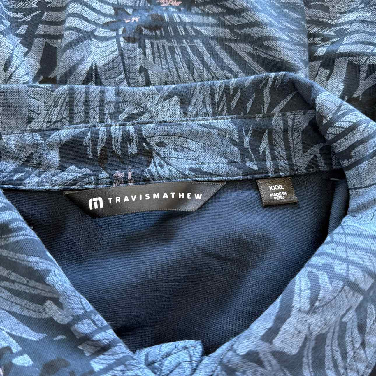 Travis Mathew Size XXXL Blue Preloved MENS Polo