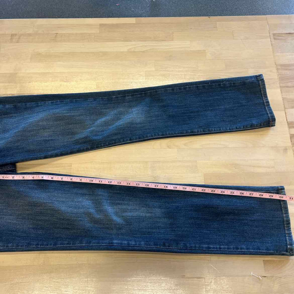 Cache Size 4 Blue Studs Used Jeans