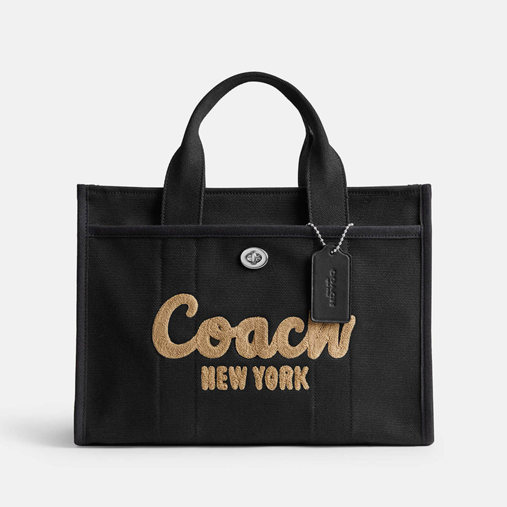 Coach Black Canvas Cargo Tote Handbag