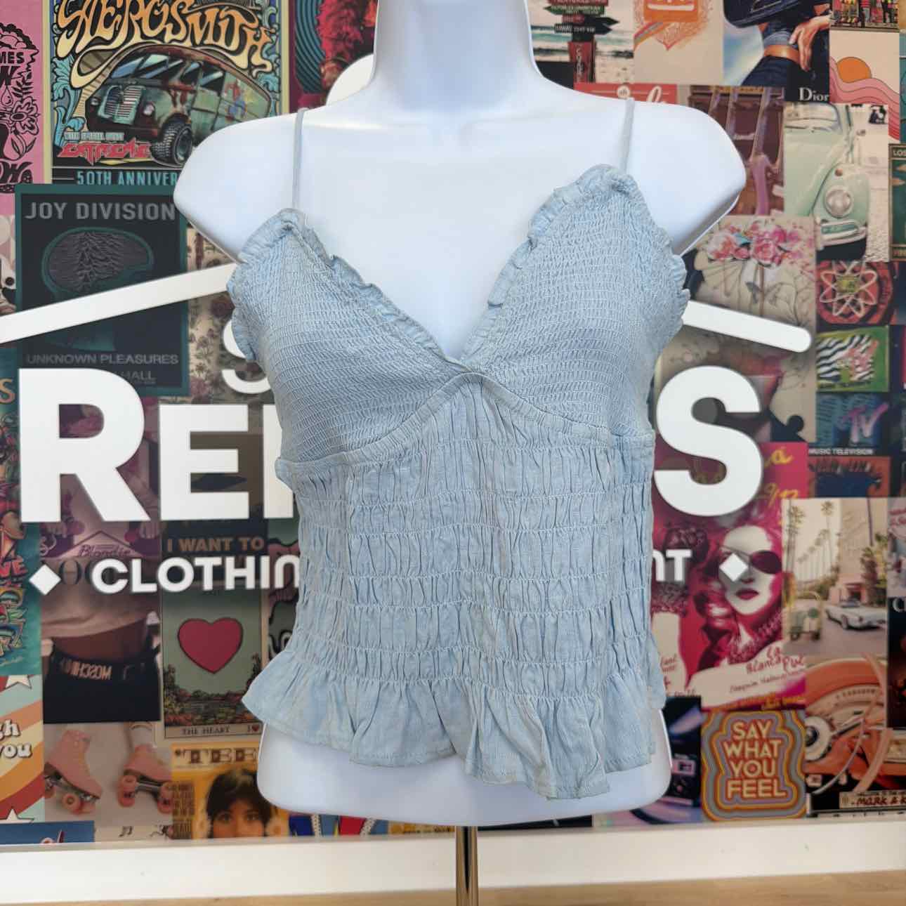 Self E Size XL Smocked Tank Top