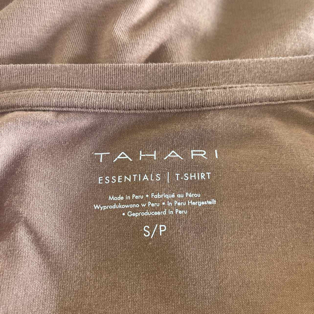 Tahari Size S Brown Preloved T-Shirt SS