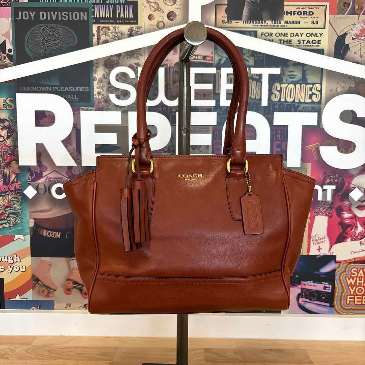 Coach Brown Leather Preloved Handbag