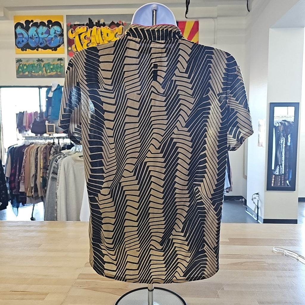 Jamie Sadock Size S Brown & Black Used Blouse
