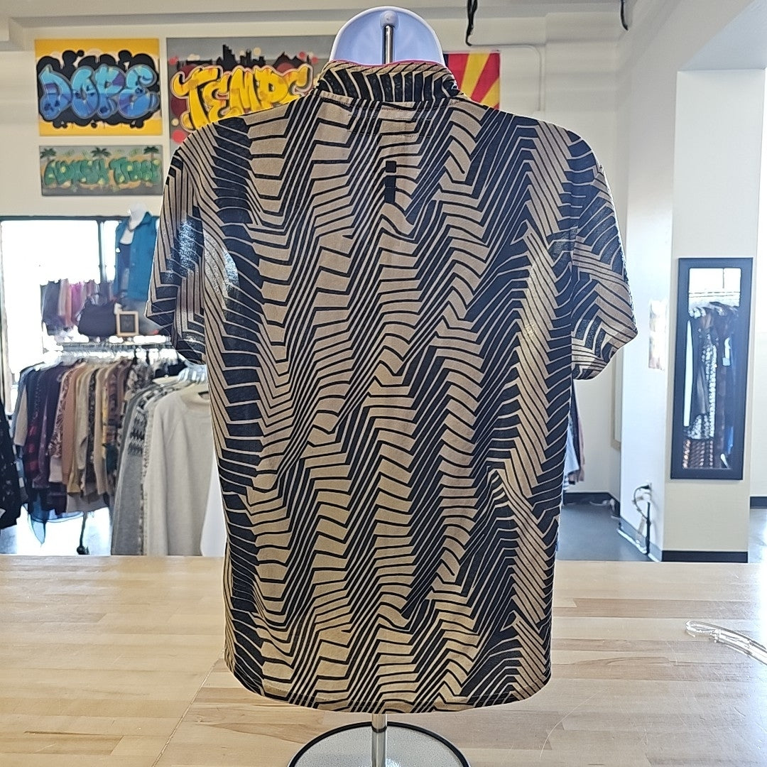 Jamie Sadock Size S Brown & Black Used Blouse