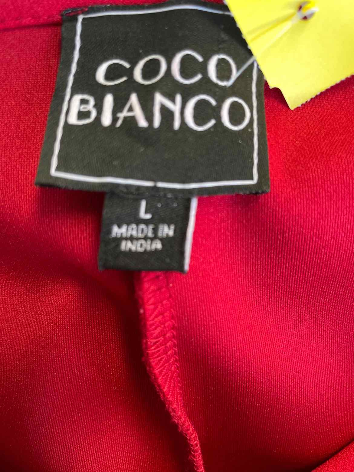 Coco Bianco Size L Red Blouse