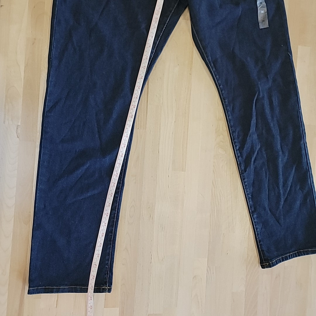 AND NOW THIS Men's Size 36 Slim-Fit Stretch Jeans - Indigo Rinse