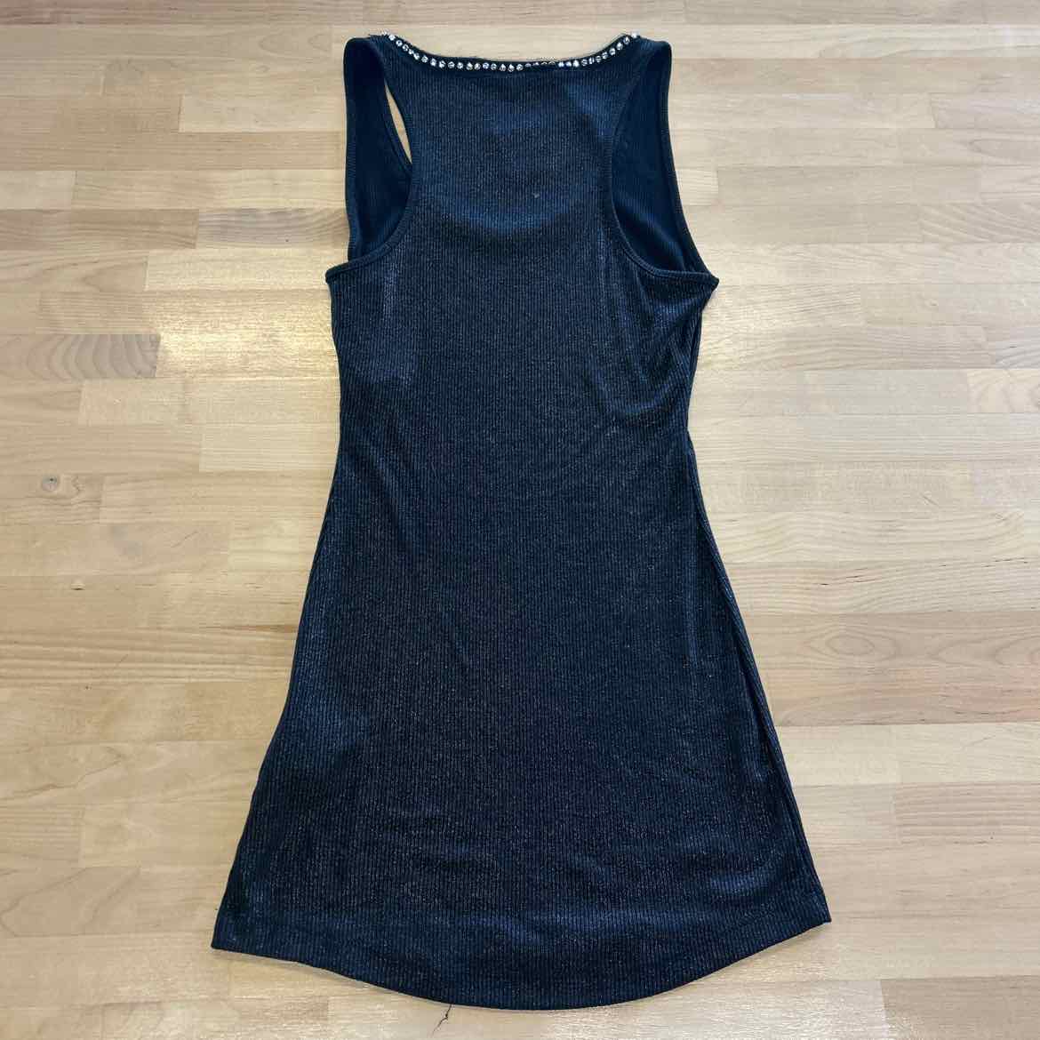 Guess Size S Black Rhinestone Tank