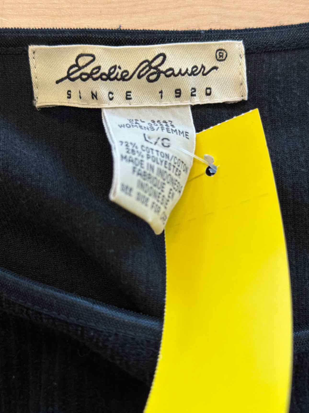 Eddie Bauer Size L Black Sweater