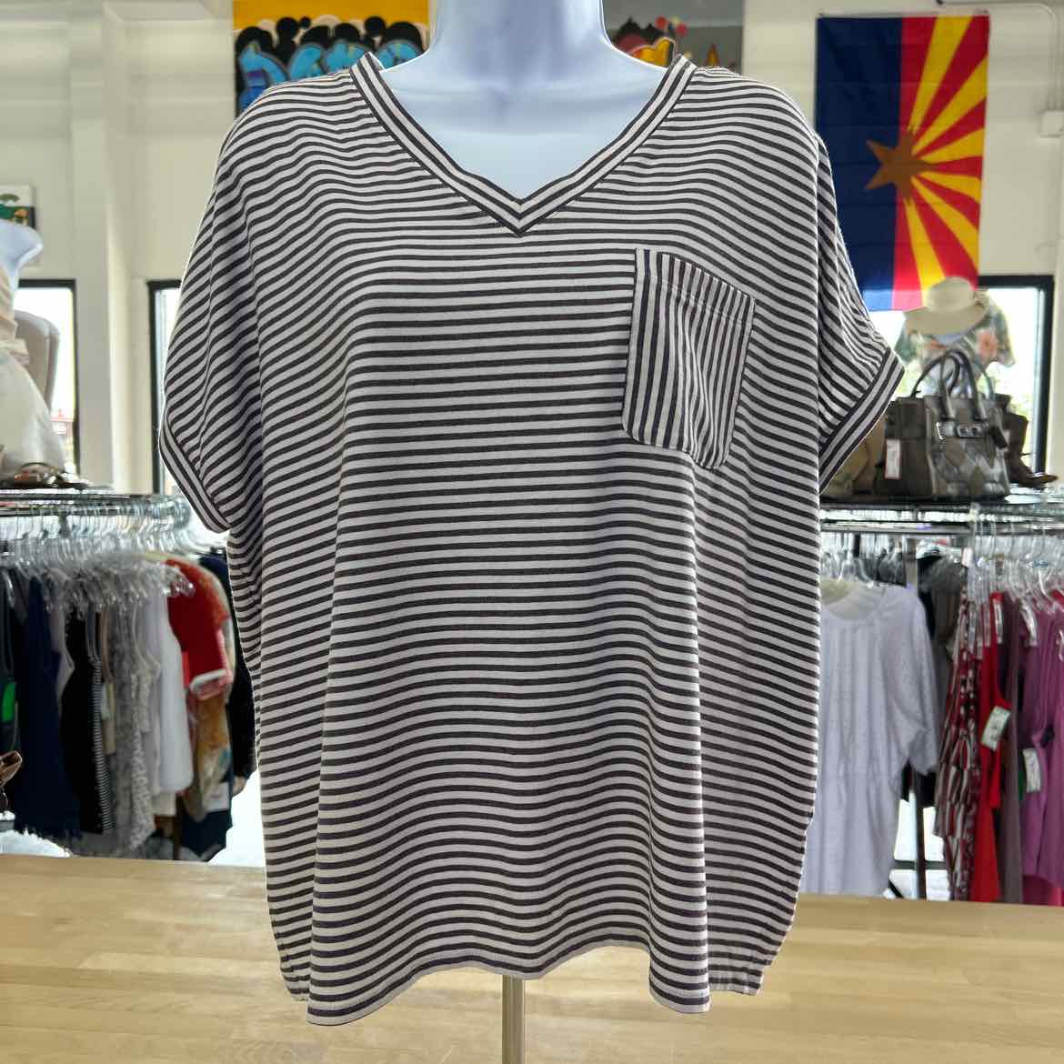 J Jill Size M Purple Preloved T-Shirt SS
