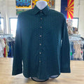 Butter Cloth Size M Black Blue Preloved Button Down LS