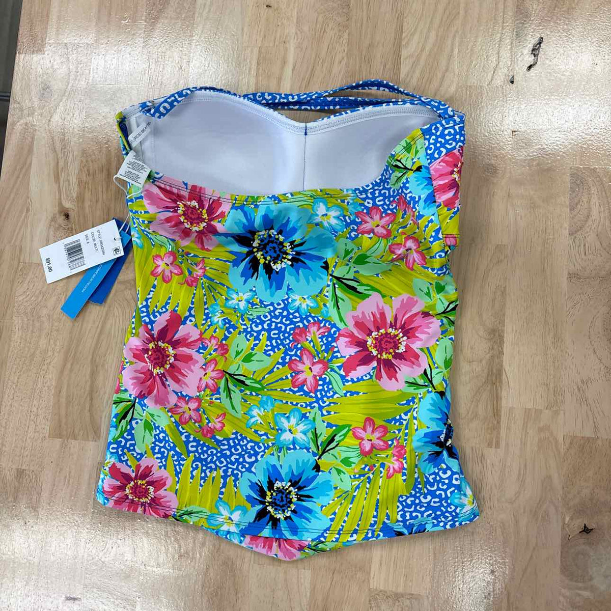 Bleu Size 8 Multi-Color Nylon Spandex New Swimsuit Bottom/Top