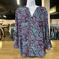 41 Hawthorn Size L Purple Preloved Blouse LS