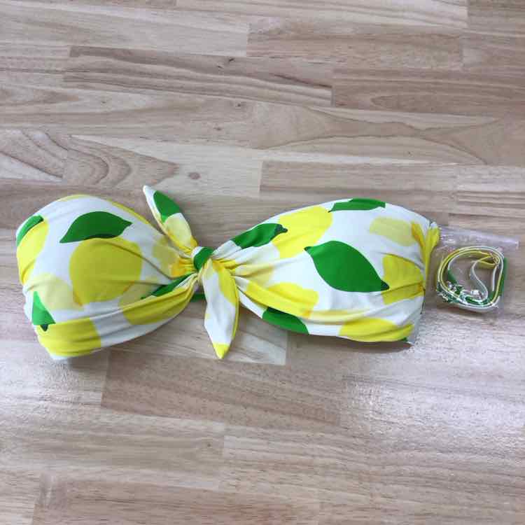 Kate Spade Size L Tie-Front Bikini Top