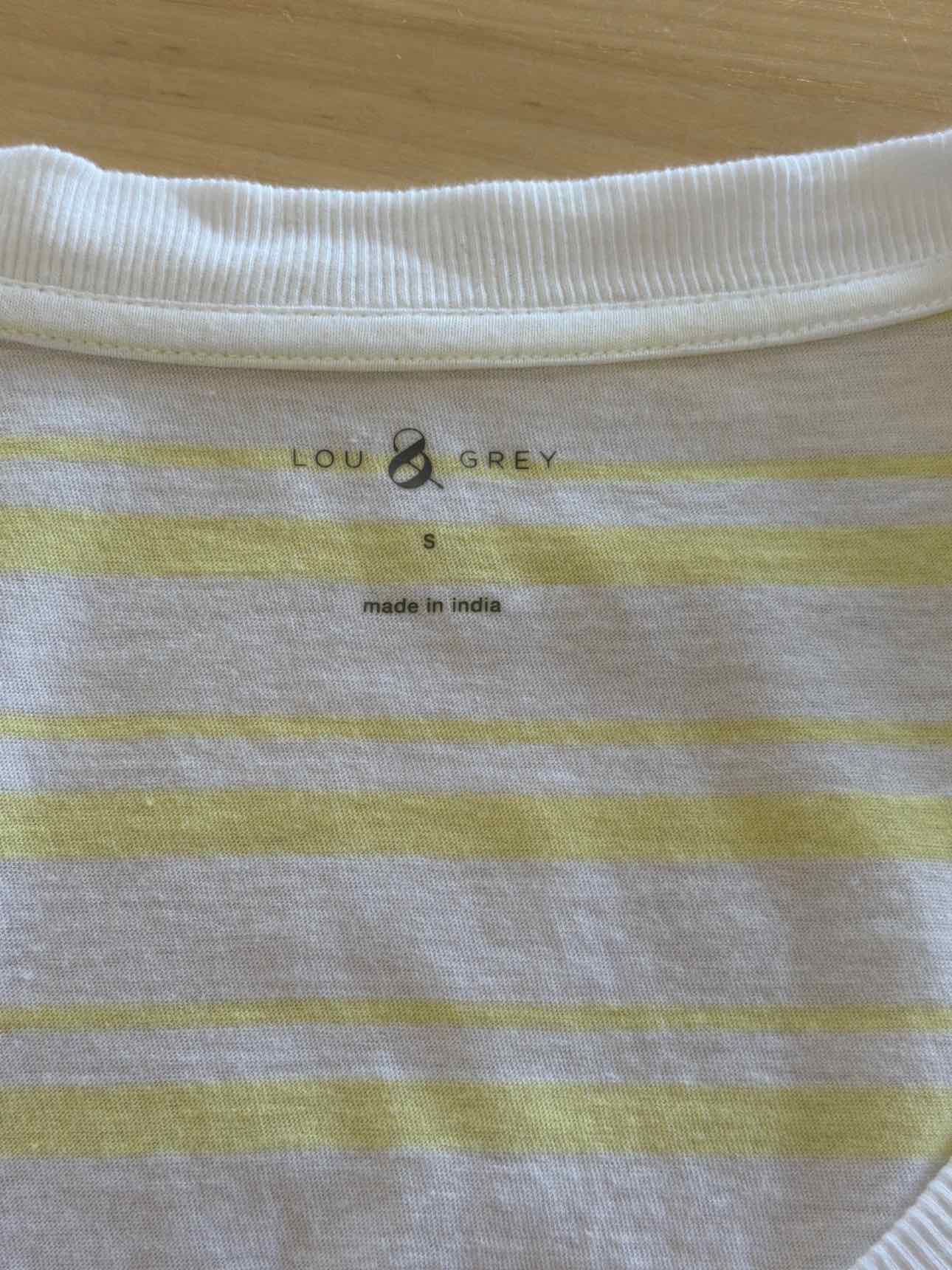 Lou & Grey Size S Yellow/White Shirt