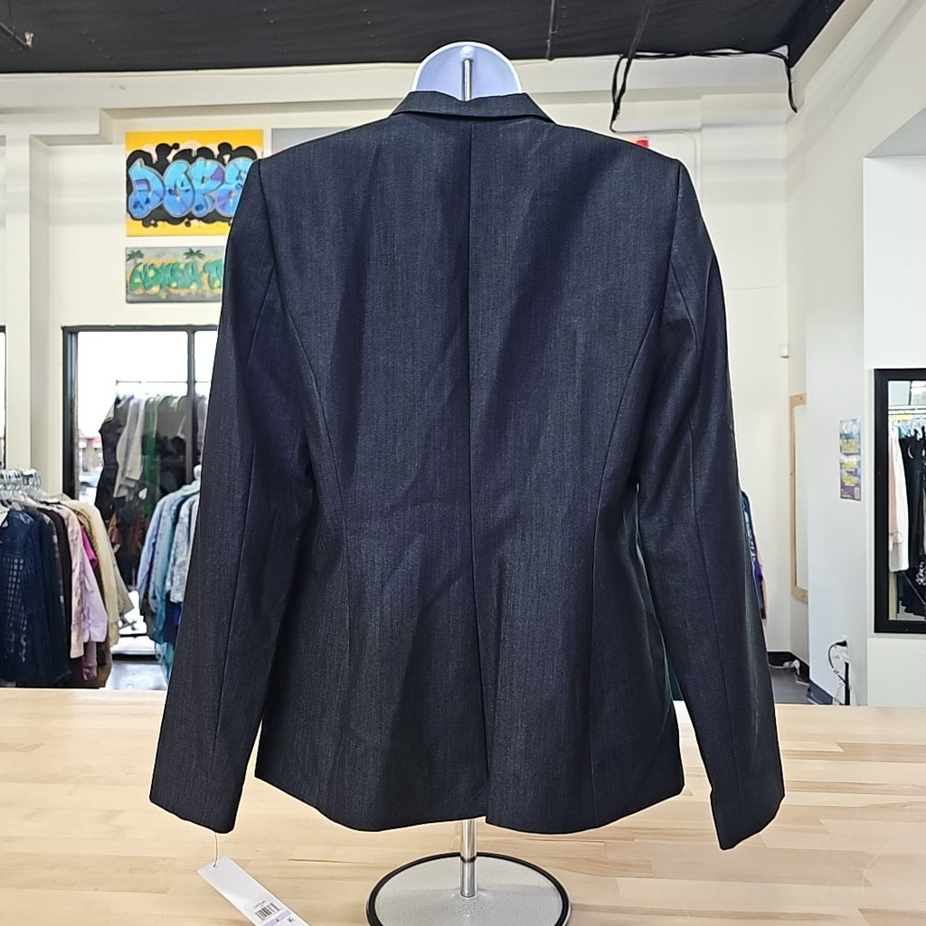 Calvin Klein One-Button Blazer, Regular and Petite Sizes - Indigo
