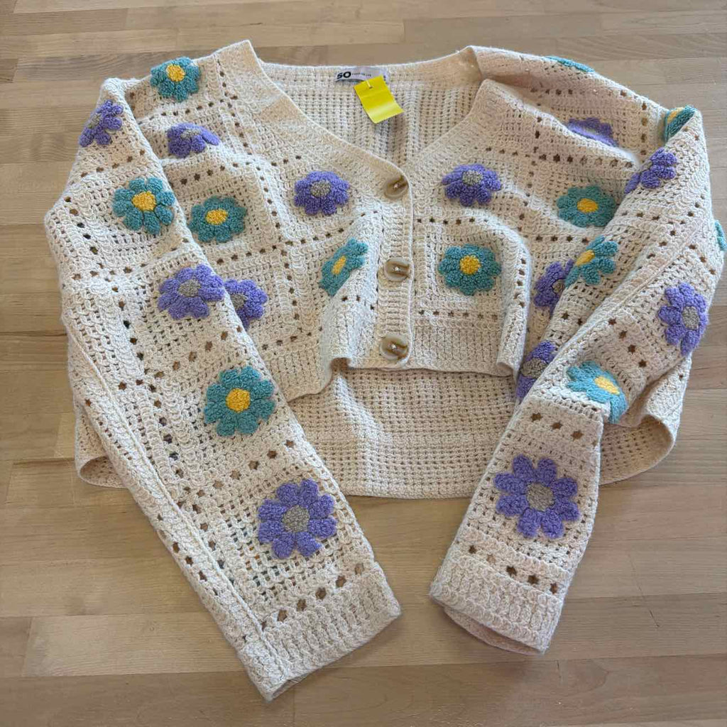 So Size S Tan Cardigan