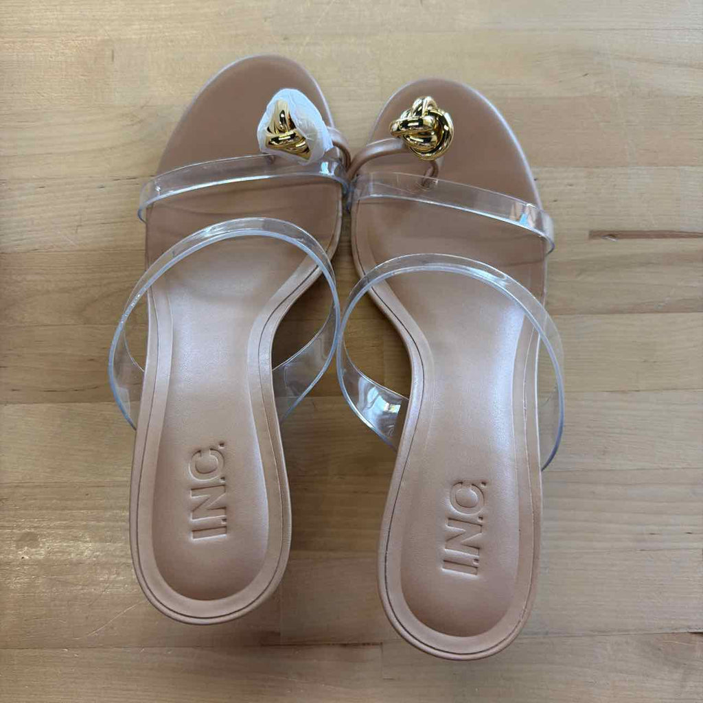 I.n.c. International Concepts Women's Brisa Embellished Vinyl Dress Sandals, Exc