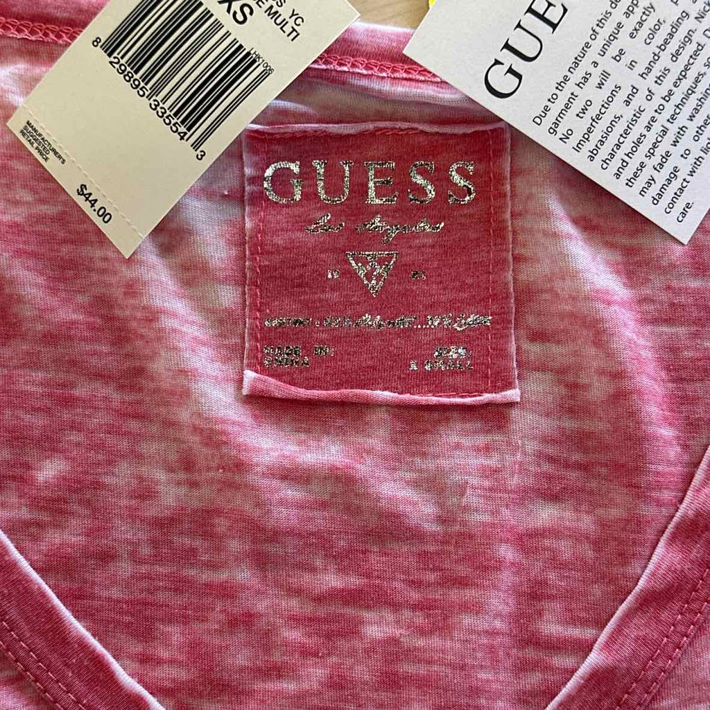 Guess Size XS Pink Long Sleeve