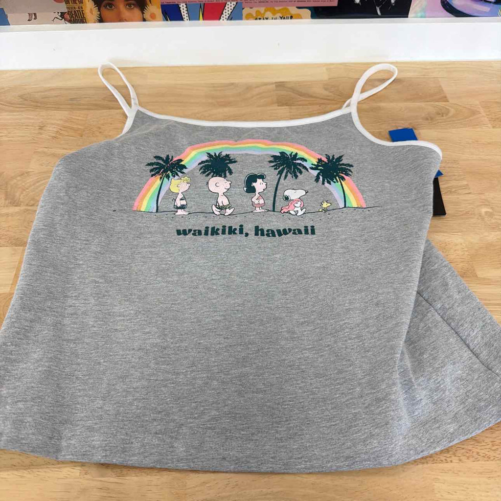 Peanuts Size XL Peanuts Hawaii Graphic Tank Top