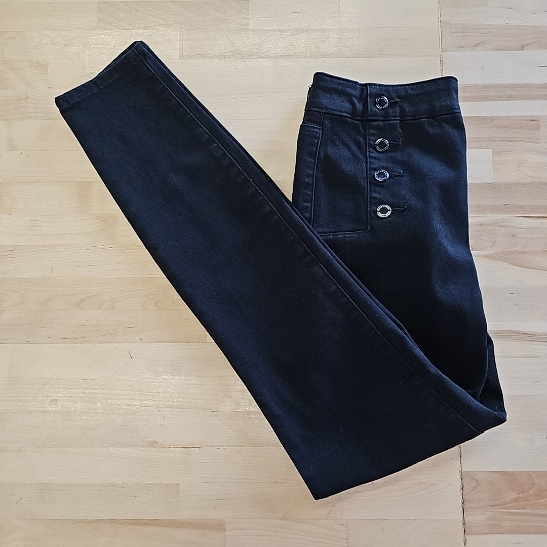 White House Black Market Size 0 Black Preloved Jeans