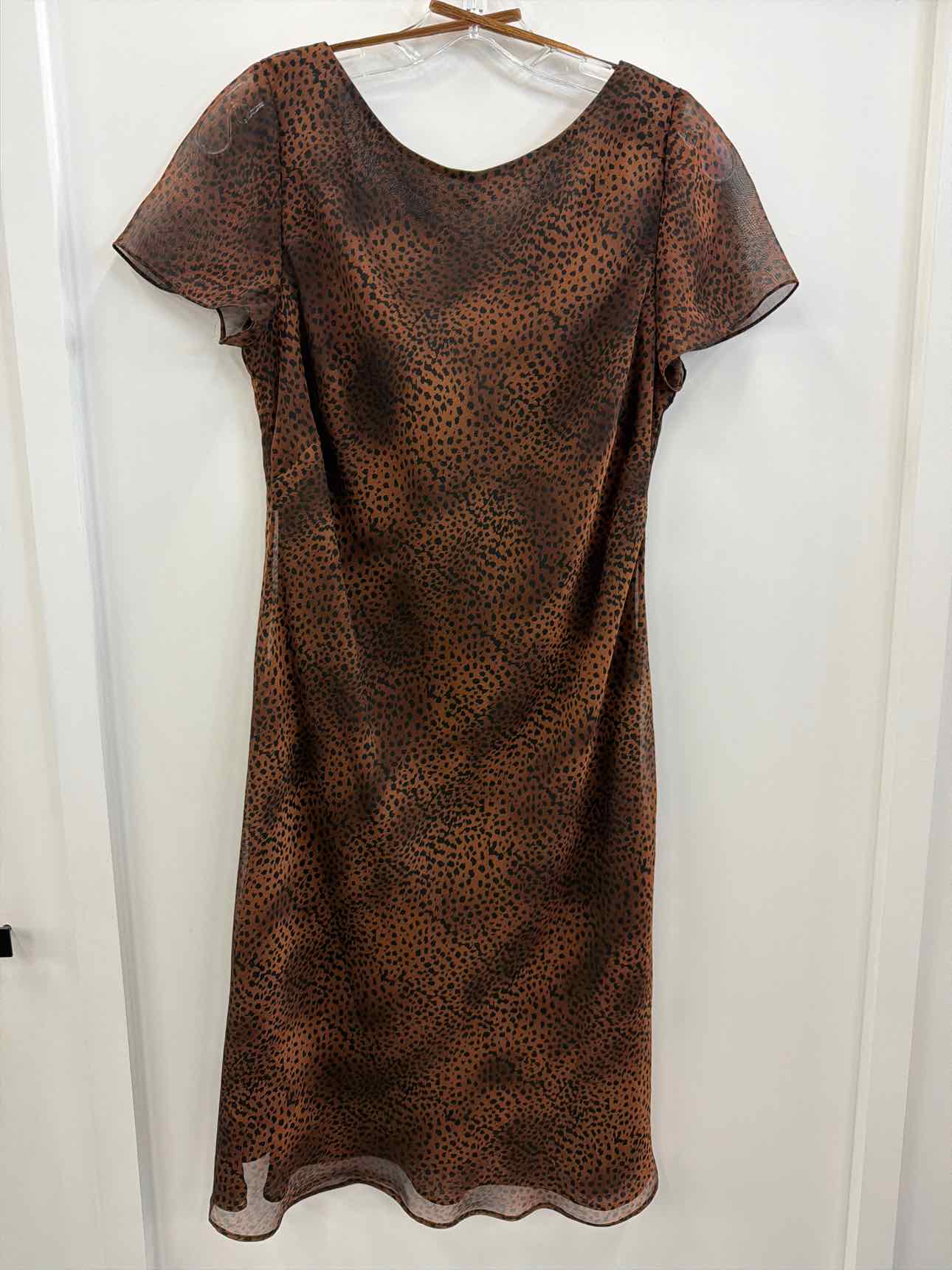 Kay Unger Size 10 Brown Dress