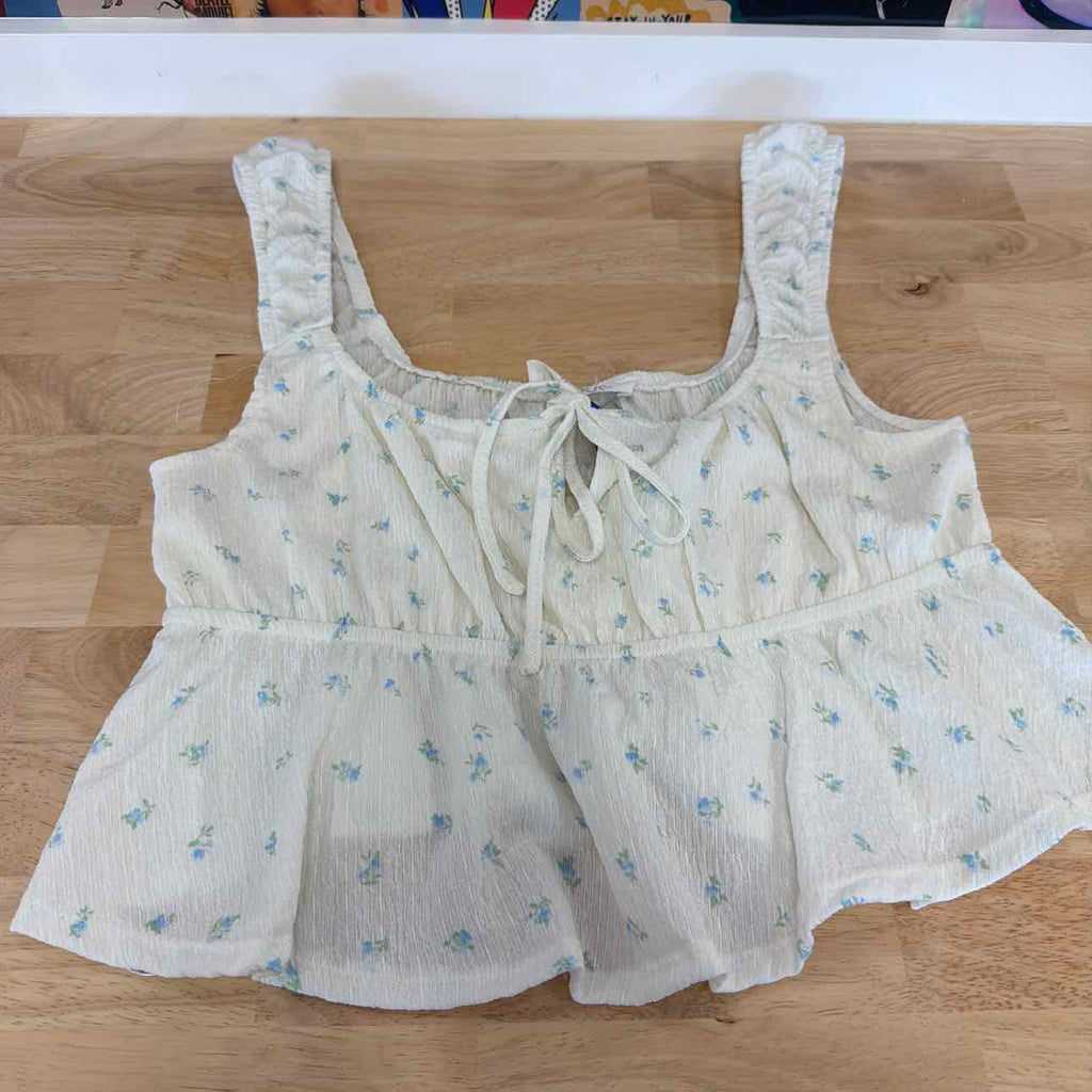 pink rose Size M White Blue New Tank