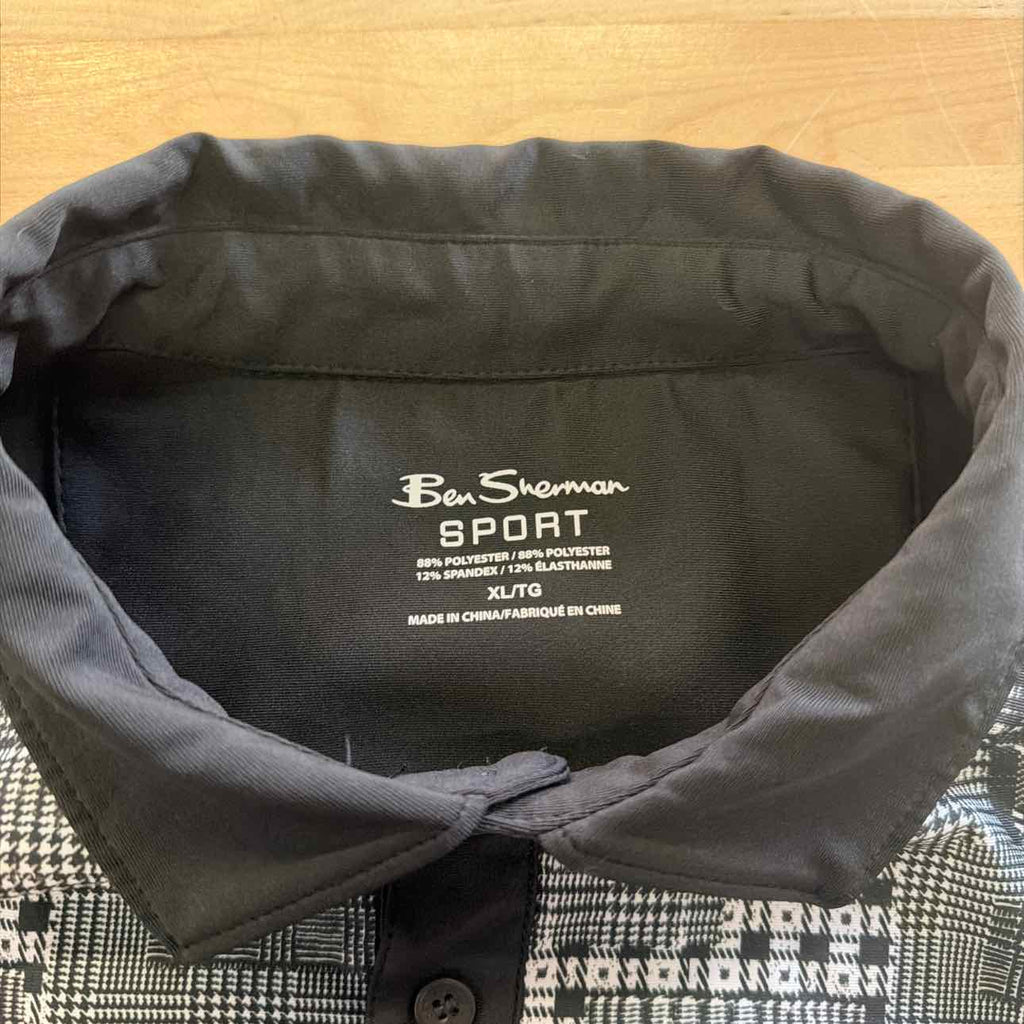 Ben Sherman Size XL Black New MENS Polo