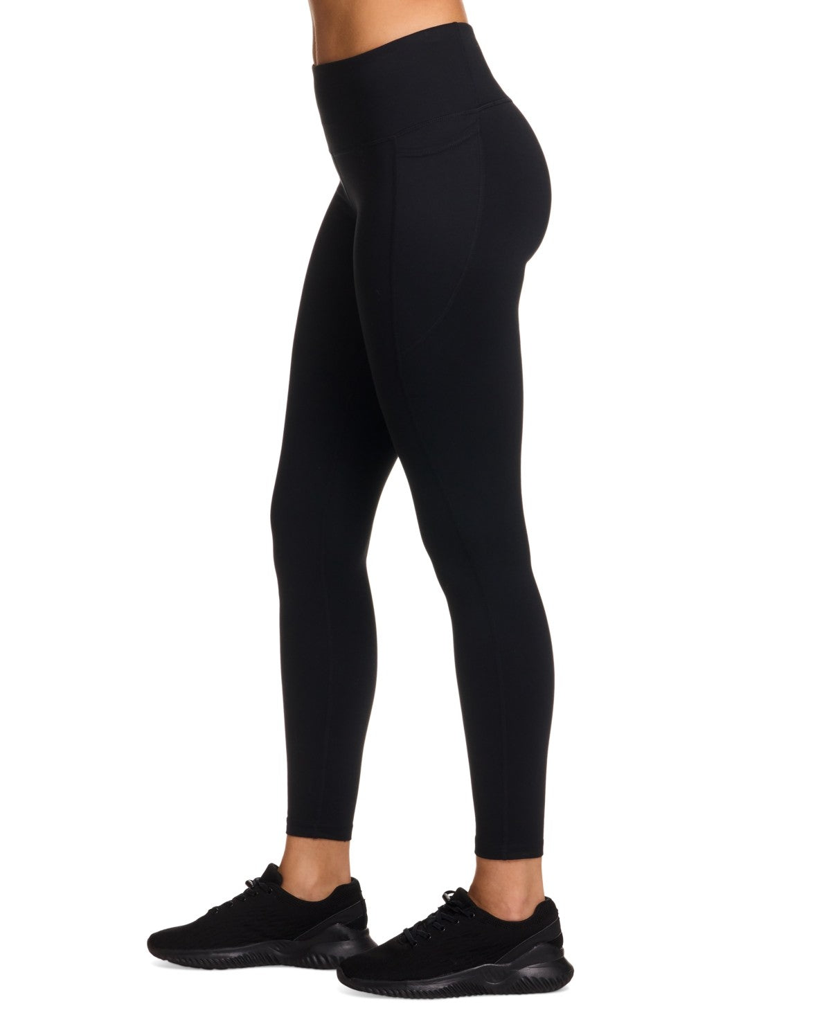 Reebok Women's Lux Pocket High-Rise Ankle Leggings - Black