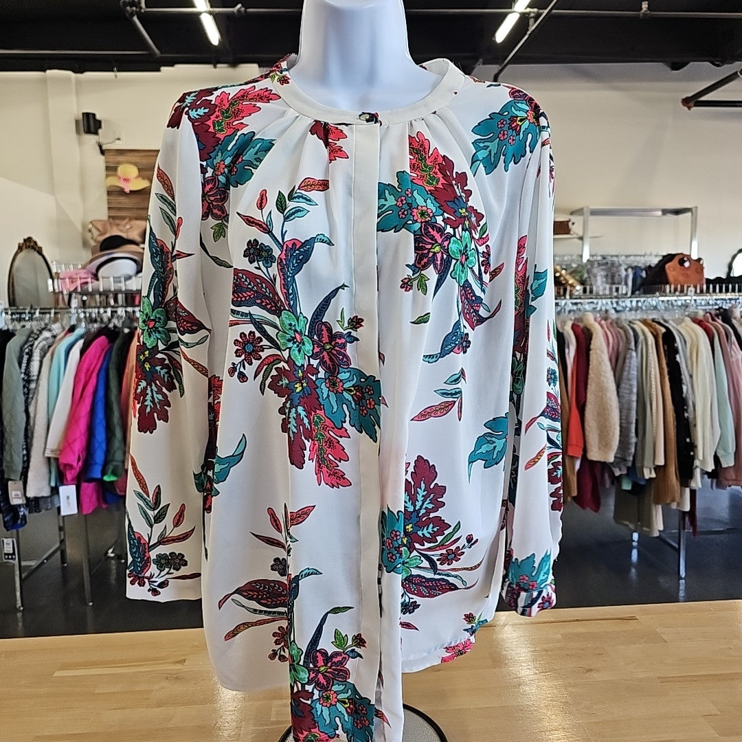 Liz Claiborne Size M White Blouse