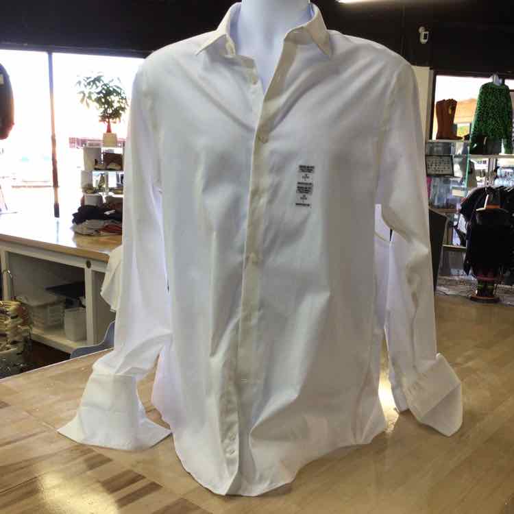 Michael Kors Size L White New MENS Button Down Shirt